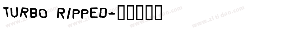 TURBO ripped字体转换
